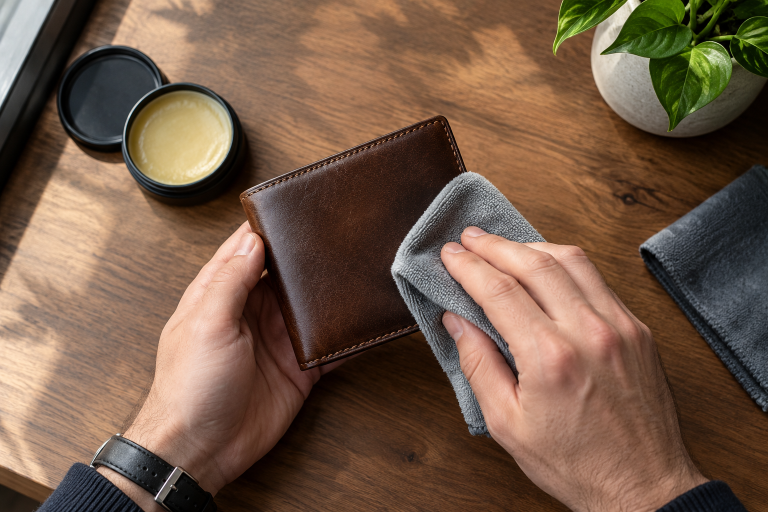 کیف پول چرم را چگونه تمیز کنیم